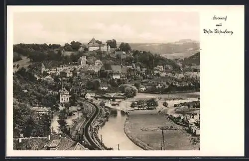AK Kronach, Gesamtansicht mit Festung Rosenberg