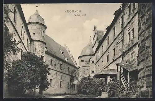 AK Kronach / Oberfranken, Festungshof