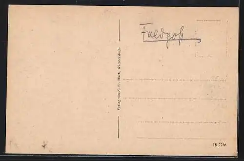 AK Wächtersbach, Blick zum Schloss