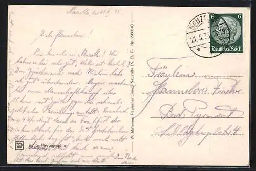 AK Neuzelle, Totalansicht mit Blick zur Kirche