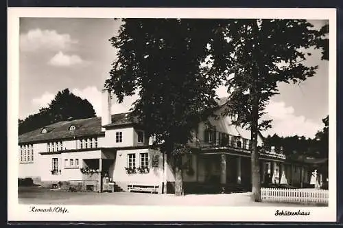 AK Kronach /Obfr., Blick auf das Gasthaus zum Schützenhaus