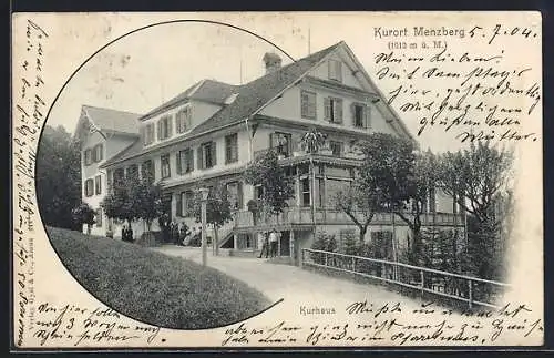 AK Menzberg, Ansicht vom Hotel-Kurhaus