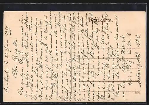 AK Saarbrücken, Talstrasse mit Winterberg