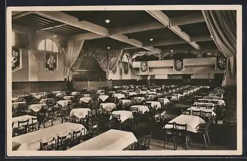 AK München, Festsaal im Restaurant Löwenbräu-Keller