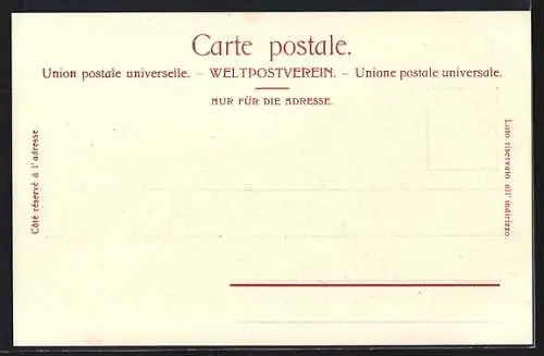 Lithographie Oria-Valsolda, Teilansicht, Lago di Lugano