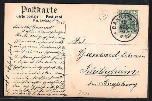 AK Sieben Schwaben, Kepler, Mörike, Uhland, Schiller, Hauff, Dannecker, Silcher