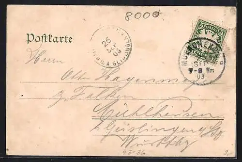 AK München, Oktoberfest, Bierwagen d. Thomasbräu