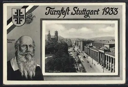 AK Stuttgart, Turnfest 1933 mit Turnvater Jahn