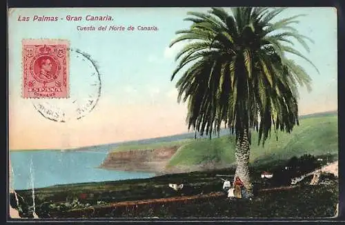 AK Las Palmas /Gran Canaria, Cuesta del Norte de Canaria