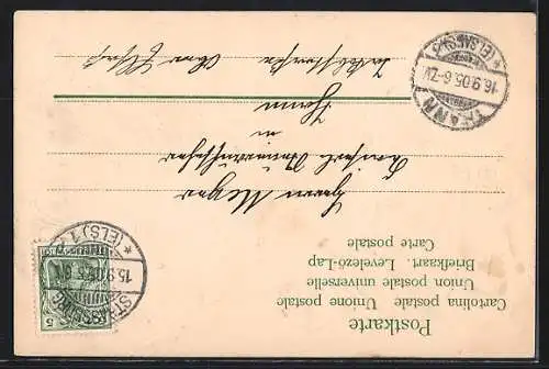 AK Strassburg, Reinhardsbrunnen auf dem Broglieplatz