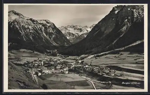 AK Bergün, Teilansicht mit Bergen
