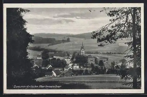 AK Marienweiher, Blick zum Ort