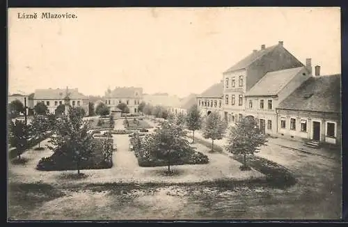 AK Lázne Mlazovice, Perspektive aus der Vogelschau