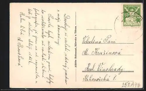 AK Milevsko, Kláster Premonstrátu, Radnice, Námestí