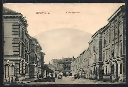 AK Budweis / Ceske Budejovice, Radetzkystrasse