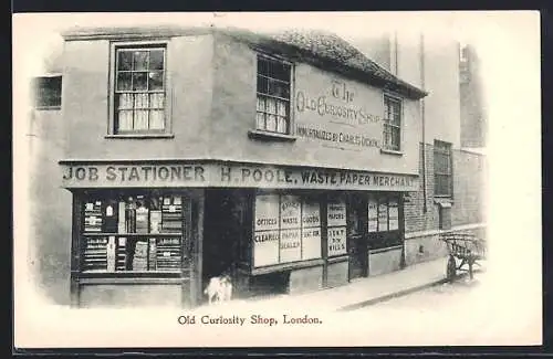 AK London, the Old Curiosity Shop, immortalized by Charles Dickens