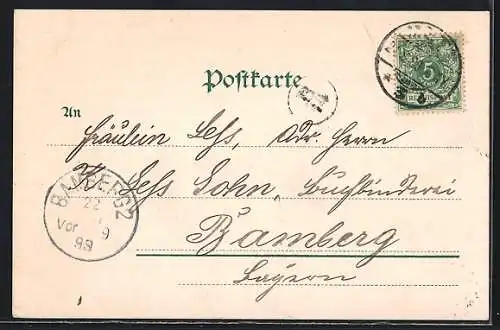 AK Metz, Felsenstrasse, vom Wasser gesehen