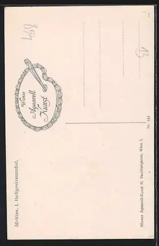 Künstler-AK Alt-Wien, Heiligenkreuzerhof an der Schönlaterngasse