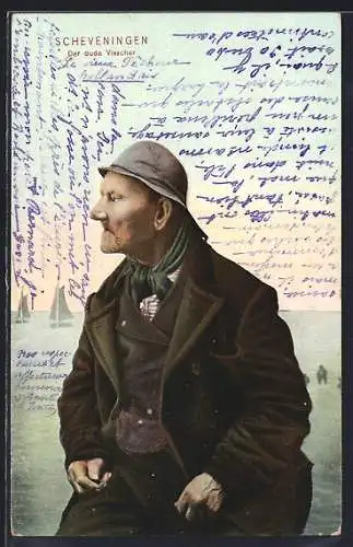 AK Scheveningen, der oude Visscher, alter Fischer