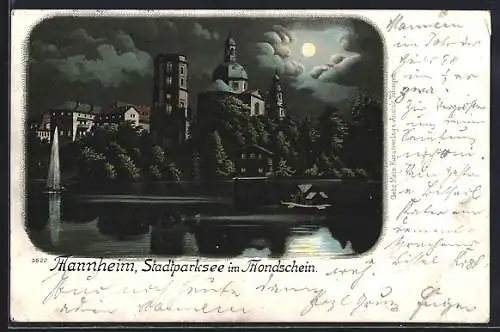 Lithographie Mannheim, Stadtparksee