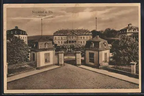 AK Neuwied, Blick auf das Fürstliche Schloss