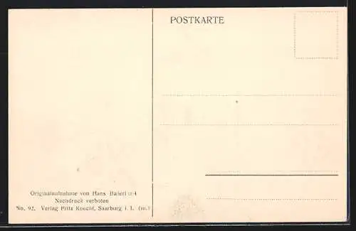 AK Cirey, Strassenpartie am Schwesternheim im April 1915