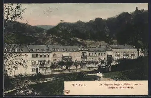 AK Bad Ems, Ortsansicht von der Kaiser Wilhelm-Kirche aus