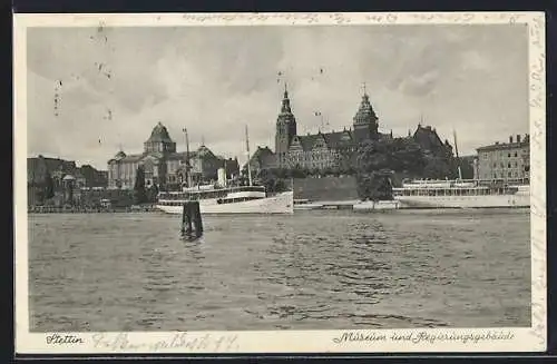 AK Stettin, Museum & Regierungsgebäude