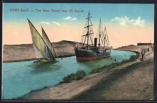 AK Port-Said, The Suez Canal near El Guirsh
