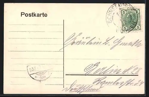 AK Krummhübel /Riesengebirge, Ortsansicht aus der Vogelschau