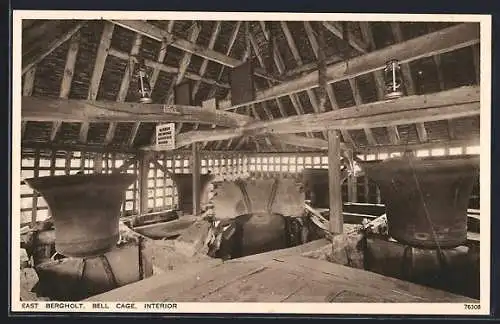 AK East Bergholt, Bell Cage, Interior