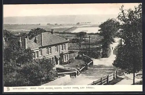 AK Lowestoft, Gold CLub House, Model Yacht Pond, and Denes