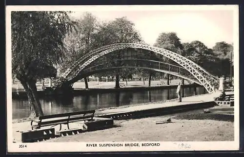 AK Bedford, River Suspension Bridge