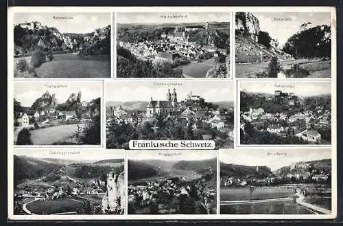 AK Tüchersfeld, Ortsansicht, Rabenstein, Waischenfeld, Gössweinstein, Streitberg