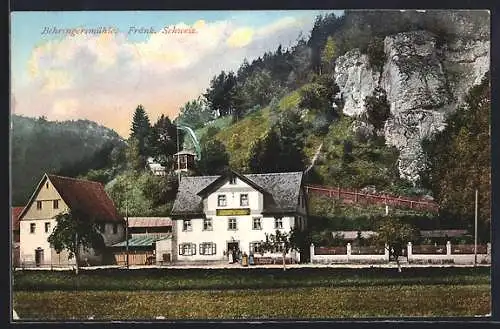 AK Behringersmühle, Blick auf Gasthaus, Inh. J. Heinlein