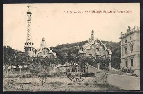 AK Barcelona, Entrada al Parque Güell