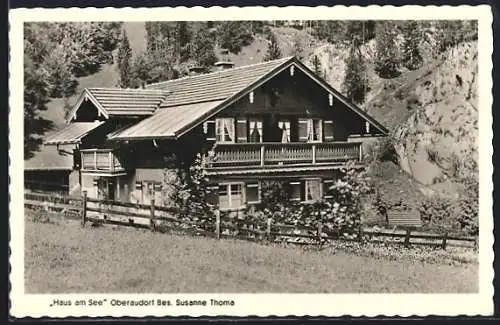 AK Oberaudorf, Hotel-Pension Haus am See, Seestrasse 8