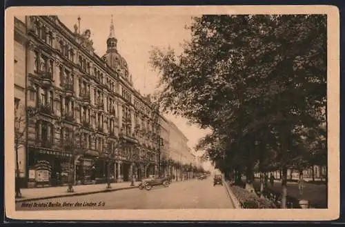 AK Berlin, Hotel Bristol, Unter den LInden 5-6