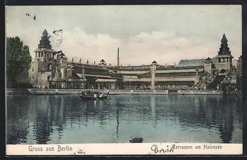 AK Berlin-Halensee, Terrassen am Wasser