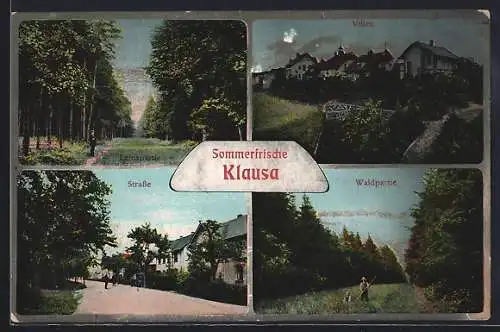 AK Klausa, Ortspartie mit Häusern