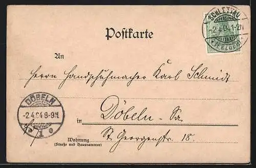 Künstler-AK Globenstein, Ortsansicht, Gasthaus zur Erzgebirg`schen Schweiz