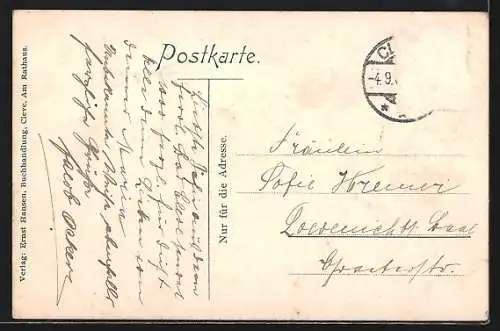 AK Kleve / Rhein, Kermisdahl m. Prinzenhof u. Schwanenburg