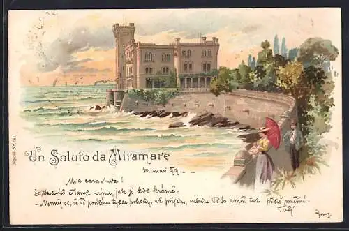 Lithographie Trieste, Miramare
