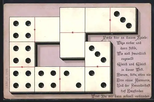 AK Dominospiel, Text