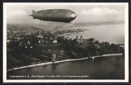 AK Friedrichshafen, Graf Zeppelin in voller Fahrt
