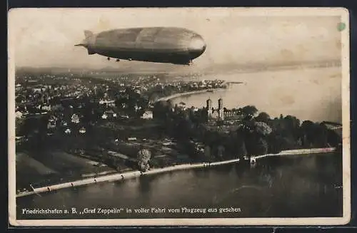 AK Friedrichshafen, Graf Zeppelin in voller Fahrt
