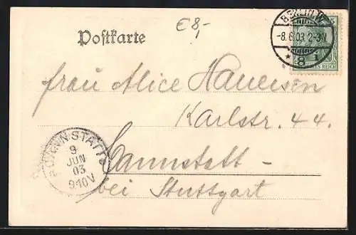 AK Berlin, Hubertus-Saal des Kaiser-Kellers, Taubenstrasse