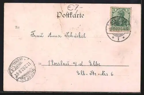 AK Berlin, Kaiser-Keller, Hohenzollern-Saal, Innenansicht