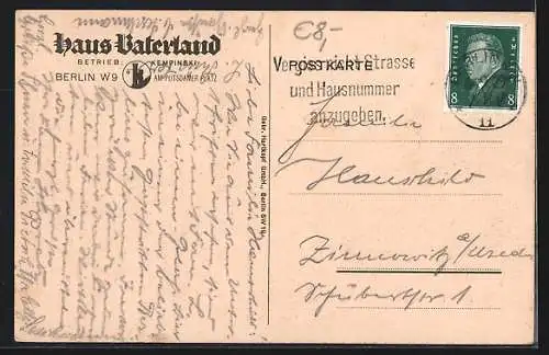 AK Berlin-Tiergarten, Gasthaus zum Löwebräu, Innenansicht