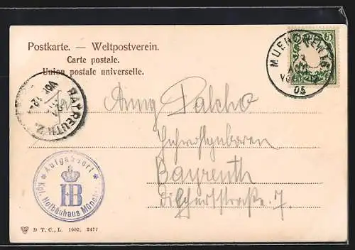 AK München, Karlstor-Rondell, Strassenbahn